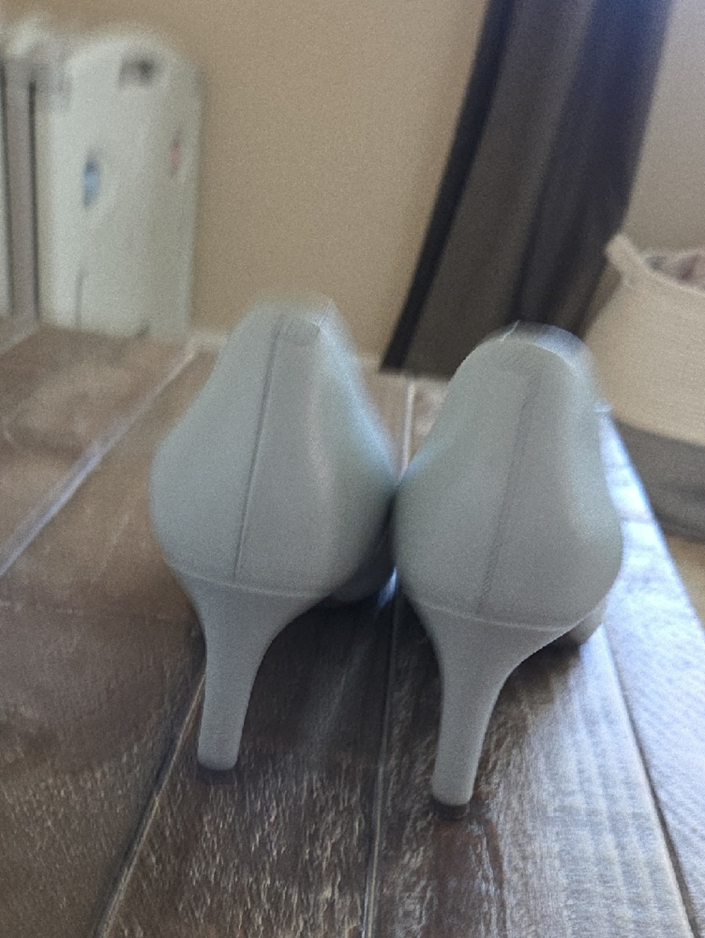 Rockport Pointed Toe Flats in Pale Blue - Picture 5 of 7